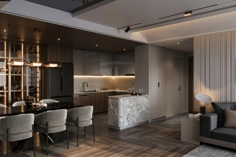 Kondominium untuk Dijual di Foriegn Entry 5xxk Only!!! [MM2H] [Furnsihed] High ROI Investment Dual Key / 2-3 Room Condo - KH Koh - Kitchen - PropertyGuru.com.my