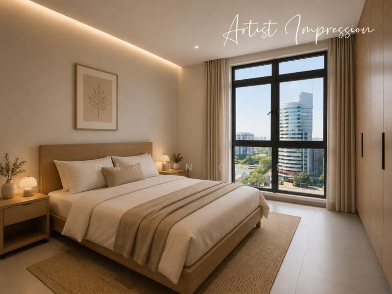 Servis Apartment untuk Dijual di Neu Suites - Darren Cham - Bedroom - PropertyGuru.com.my