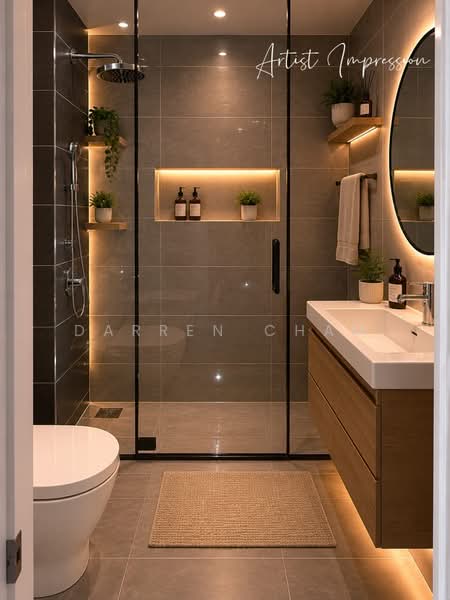 Servis Apartment untuk Dijual di Neu Suites - Darren Cham - Bathroom - PropertyGuru.com.my