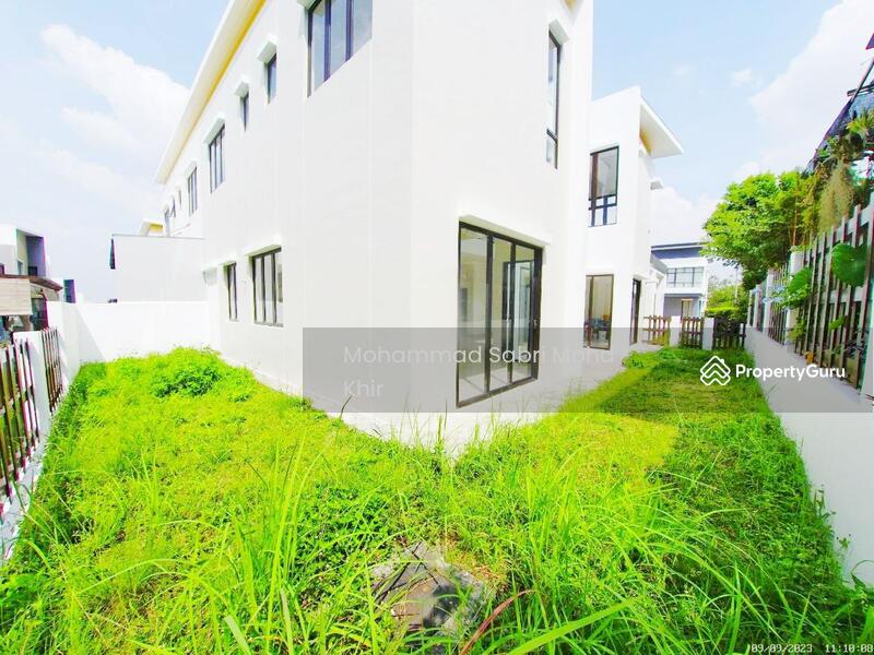 Extra land at the side and back of the house.