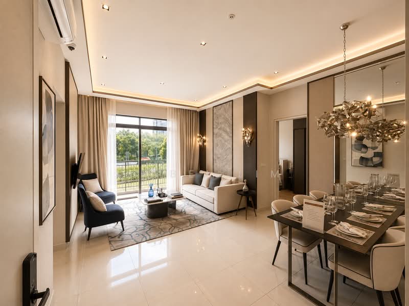 Condominium for Sale at 2026 BRAND NEW KLCC PROJECT【Fully Furnished, 300m to LRT, 0% Down Payment, RM1xxk Cashback】 - Isabel Lim - Living Room - PropertyGuru.com.my