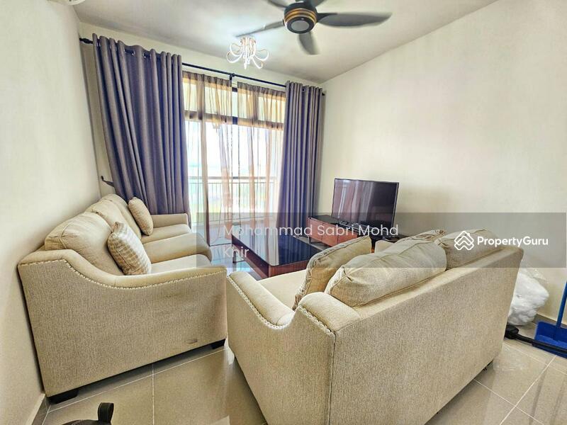 Living area with exclusive sofa and TV