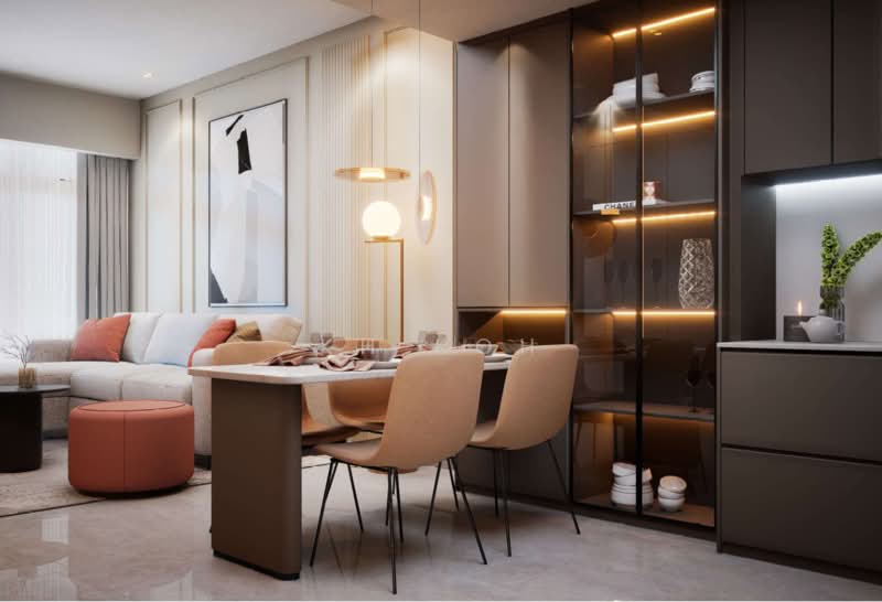 Condominium for Sale at SUNWAY【MRT】360k Freehold 3 Room Balcony condo [Taylors Uni] Furnished - KH Koh - Living Room - PropertyGuru.com.my
