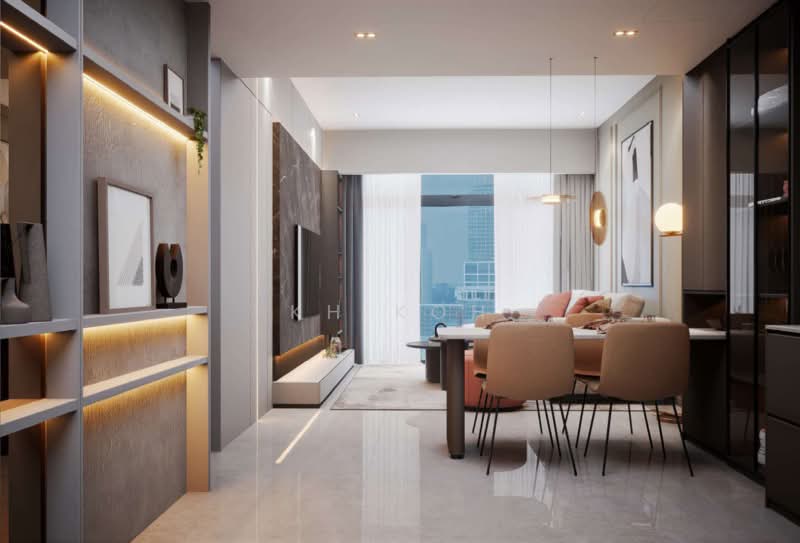 Condominium for Sale at SUNWAY【MRT】360k Freehold 3 Room Balcony condo [Taylors Uni] Furnished - KH Koh - Living Room - PropertyGuru.com.my