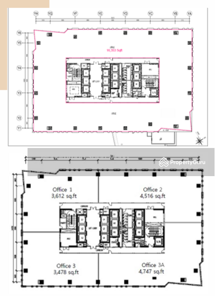 Tower 1 & 2 Typical Floor Layout