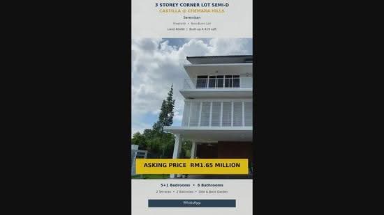 Semi-Detached House for Sale in Seremban (Negeri Sembilan) - EDWIN KEE - PropertyGuru.com.my