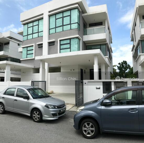 NEW 3 Sty Semi D landed House Pantai Jerjak Queensbay Oakridge Bare