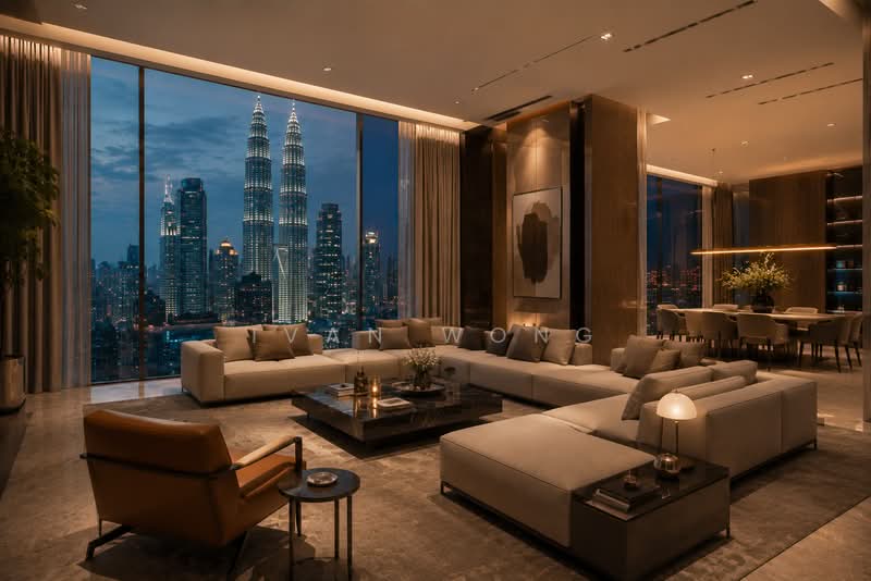 Kondominium untuk Dijual di Freehold KLCC High Return Investment Property | Management Provided - Ivan Wong - Living Room - PropertyGuru.com.my