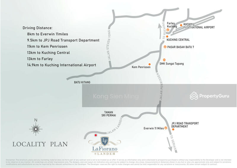 Kuching Single Storey Terace at Jalan Landeh Kota Padawan, Jalan