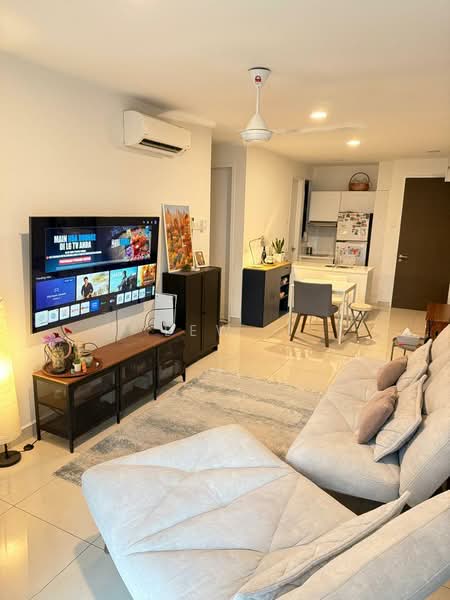 Service Residence for Sale at H2O Residences - Lew . - Living Room - PropertyGuru.com.my