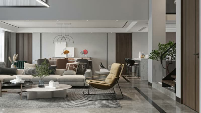 Kondominium untuk Dijual di [2026 Move In] Duplex Luxury Big Balcony condo Link MRT Furnished 0 downpayment - KH Koh - Living Room - PropertyGuru.com.my