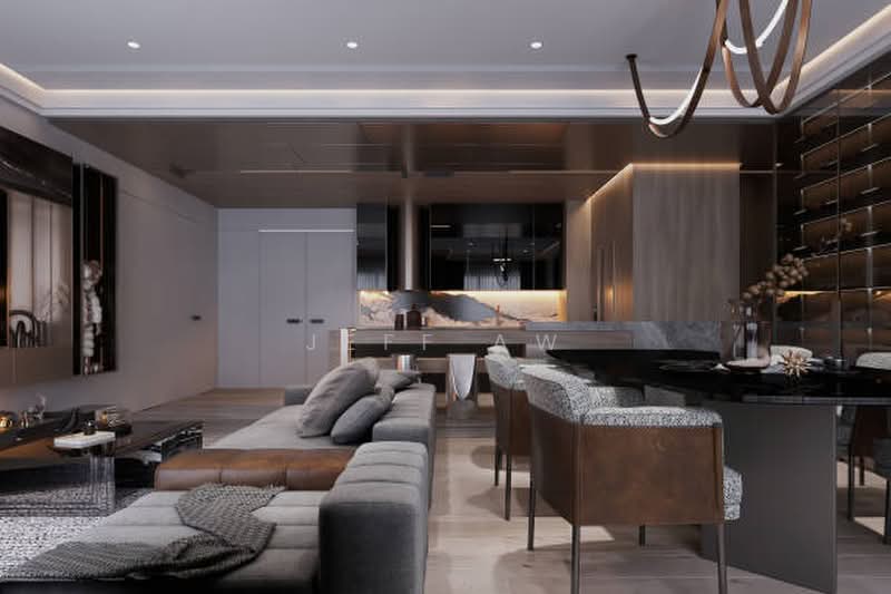 Kondominium untuk Dijual di KL Sentral Freehold Ready Move In [Furnished] 0 downpayment private shuttle - Jeff Aw - Living Room - PropertyGuru.com.my