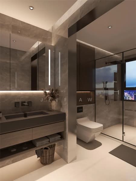Kondominium untuk Dijual di Mont Kiara Auction Unit Fully Furnished 2 Rooms Condo - Jeff Aw - Bathroom - PropertyGuru.com.my