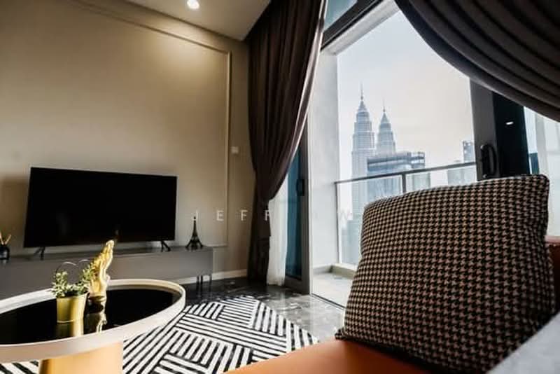 Service Residence for Sale at ROI 13% Foreign Friendly MM2H [0 downpayment] Freehold Condo - Jeff Aw - Living Room - PropertyGuru.com.my