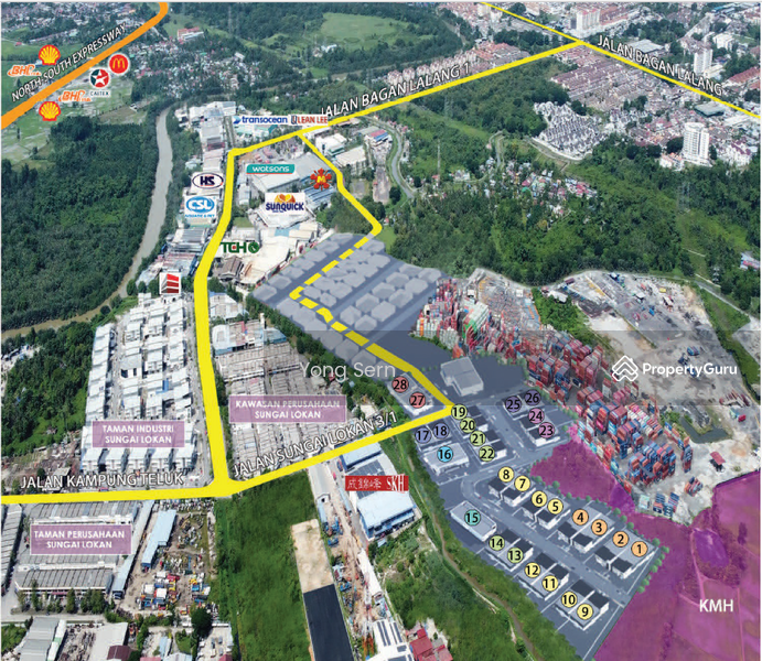 For Sale - Sungai Lokan Industrial Park Semi Detached Factory/Warehouse at Butterworth for Sales