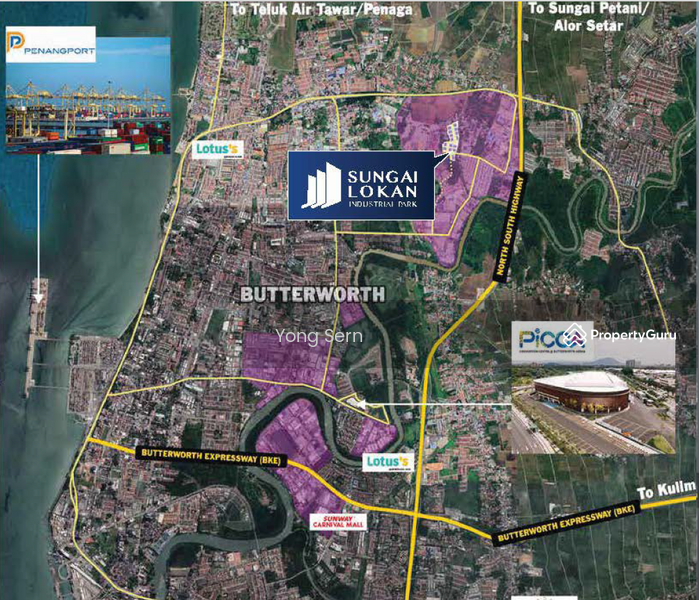 For Sale - Sungai Lokan Industrial Park Semi Detached Factory/Warehouse at Butterworth for Sales