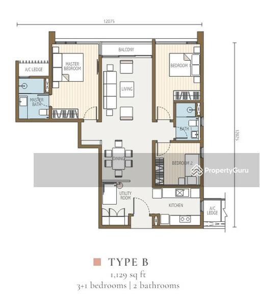 Service Residence for Rent at Duta Park Residences - KT Teoh - PropertyGuru.com.my