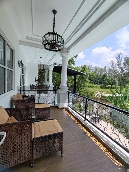balcony golf course view