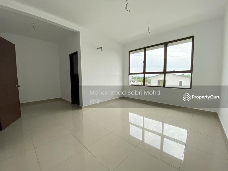 Bedroom with attached toilet. 