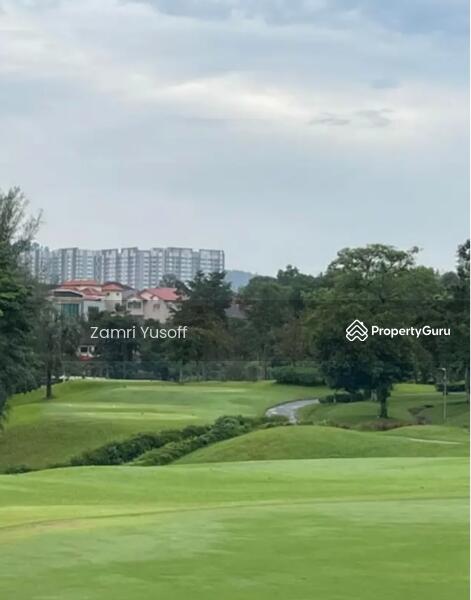 golf course within forest setting