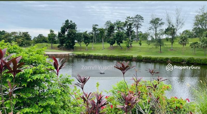 one of the landscaped water features at IGCC