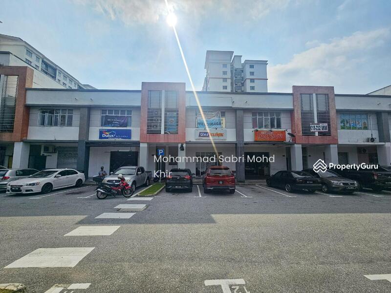 View of 2 storey shoplot for sale. 