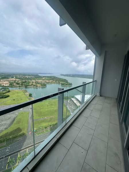 Service Residence for Rent at Southern Marina Residences - Sandra Gan - Balcony - PropertyGuru.com.my