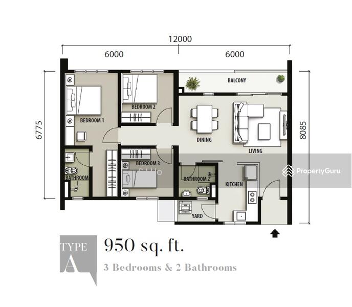 The Terraces Condominium by IJM - Layout Plan for Type A