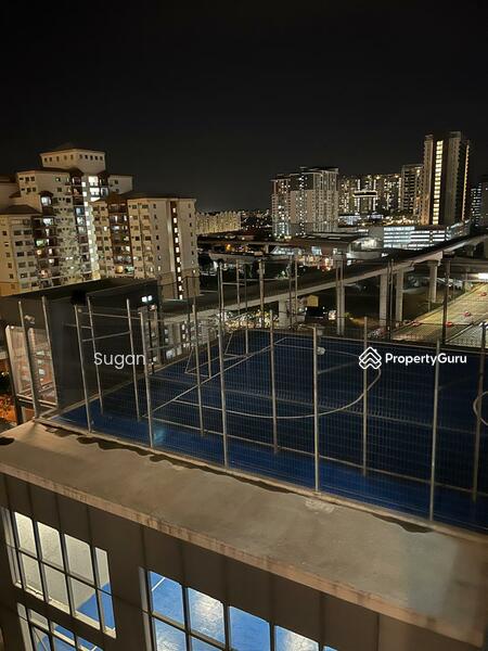 Futsal court view from balcony