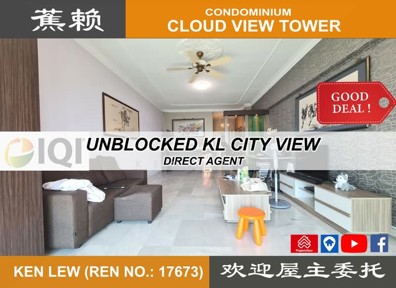 Kondominium untuk Dijual di Cloud View Tower - Ken Lew - Living Room - PropertyGuru.com.my