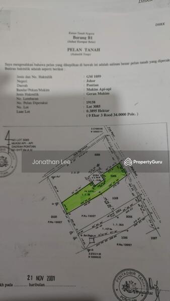 For Sale - Api Api Pontian Industrian Land