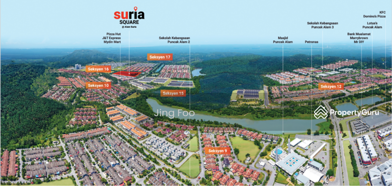 For Rent - Suria Square Alam Suria Bandar Puncak Alam Shoplot For Rent