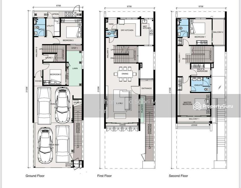 Typical layout of the property. 