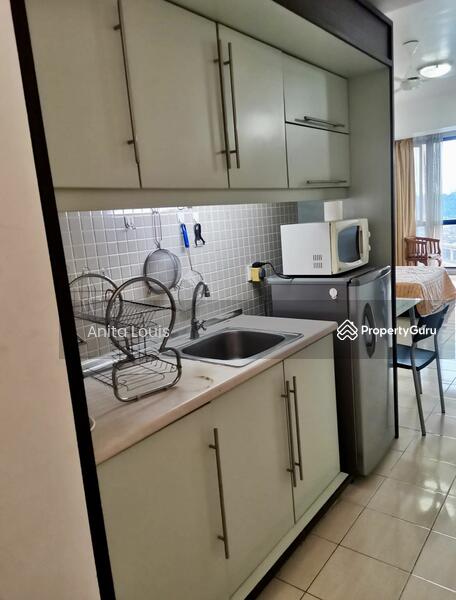 Kitchen comes with fridge, microwave oven etc