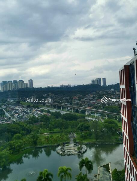 Lake view from window