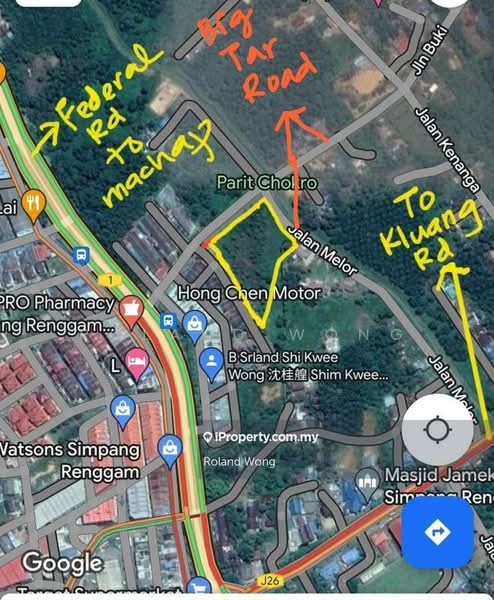 Tanah Komersial untuk Dijual di Simpang Rengam (Johor) - Roland Wong - PropertyGuru.com.my