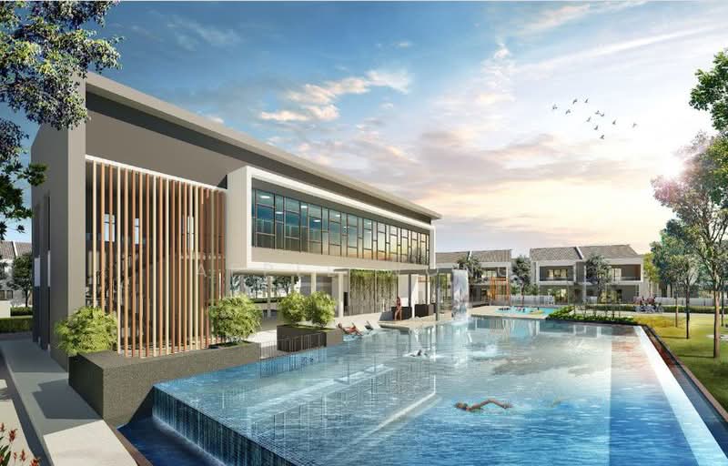 Rumah Berkembar untuk Dijual di Pusat Bandar Puchong (Puchong) - Apple Wong - Pool - PropertyGuru.com.my