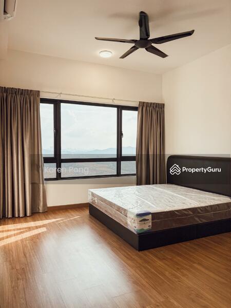 Master bedroom with attached bathroom