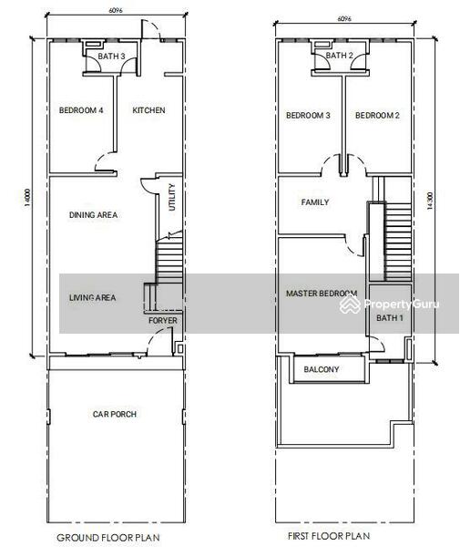 Untuk Dijual - Rumah Teres Dua Tingkat di Parit Buntar, Perak