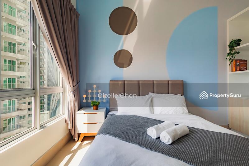 bedroom 1 with window view 