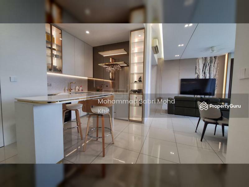 Kitchen with built in cabinet. 