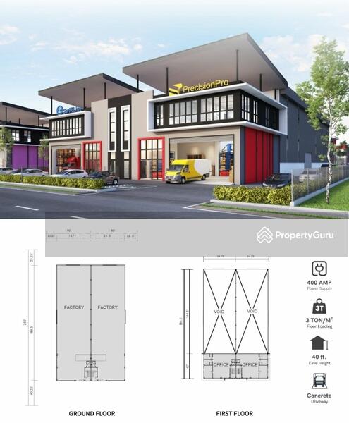 For Sale - Semi-D factory at Jenjarom