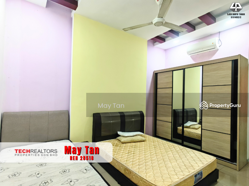 For Rent - KULIM GATED Fully Furnished Semi D House at Taman Brokoli Indah BKE Kulim Hi Tech