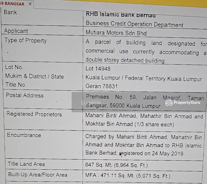 For Sale - Jalan Maarof , Telawi @ Bangsar BSC