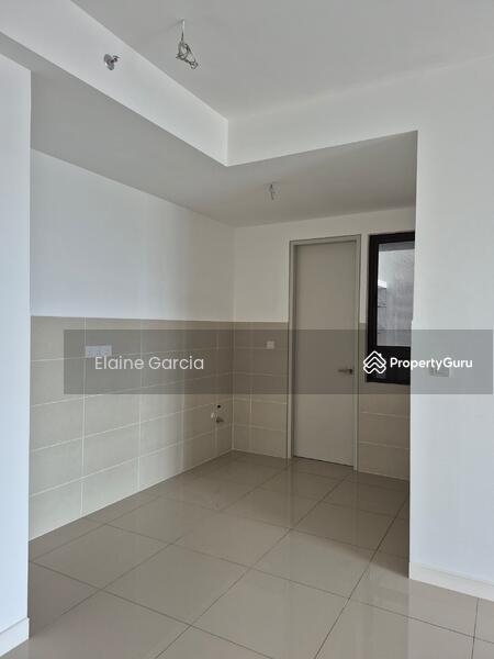 kitchen, the door is leading to the laundry area