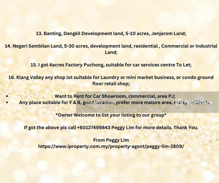 Untuk Dijual - Bukit Kemuning Industrial Park