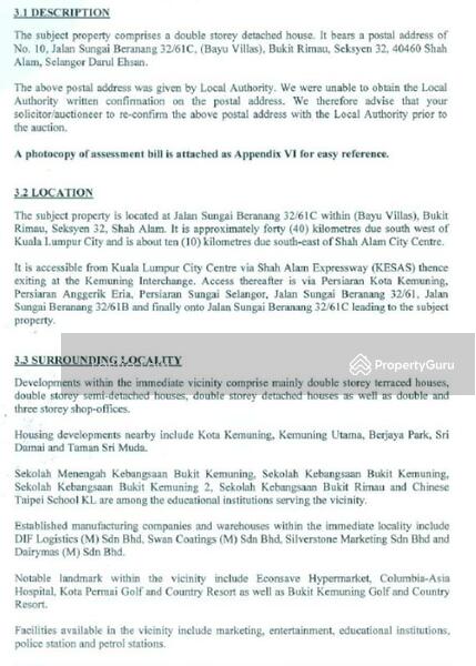 For Sale - 26/6/2025 BANK LELONG Bungalow at Bayu Villas @ Bukit Rimau, Section 32, Shah Alam