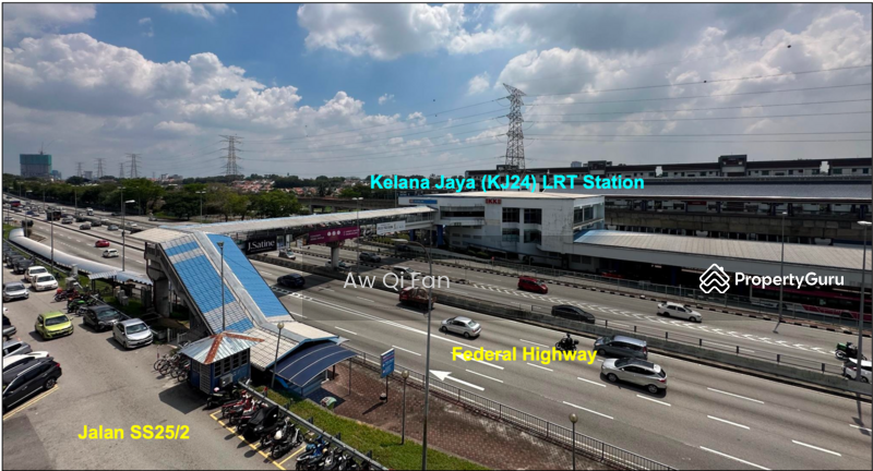 For Rent - PJ , Taman Emas , Kelana Jaya LRT , Facing Highway , 4 storey Commercial Building for rent