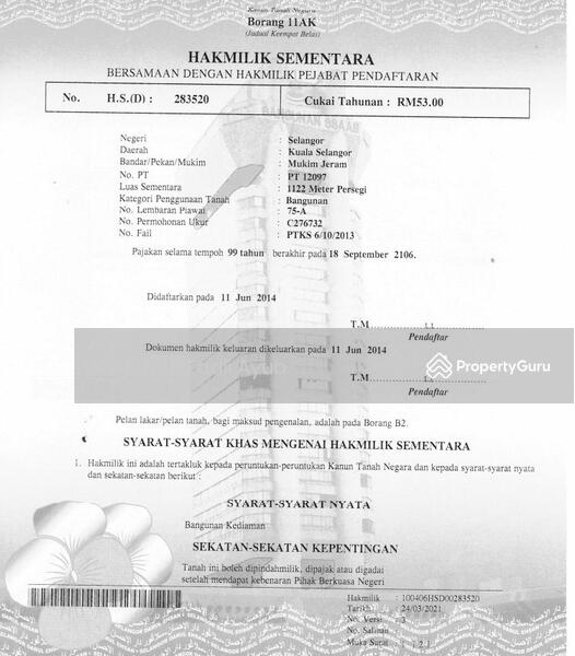 Untuk Dijual - Residential land at Alam Suria