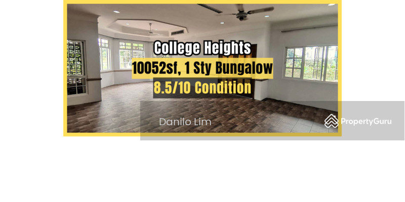 For Sale - College Heights Garden Resort Mantin, 10052sf Big Land, 9/10 Condition, Freehold, Below Market Price